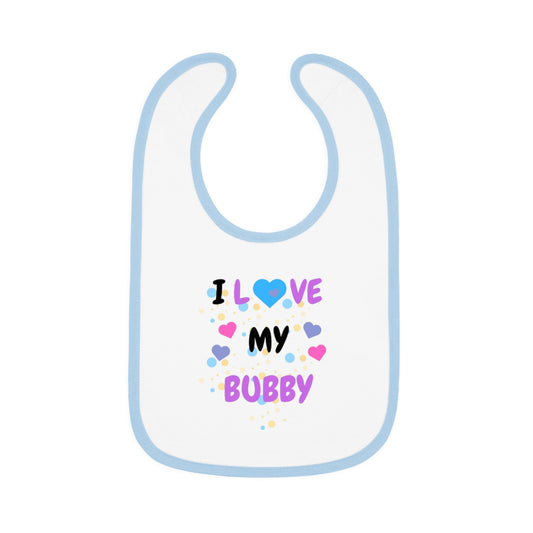 Soft Baby Bib with Contrast Trim| Stylish Baby Bib with Trim Details| Comfortable Jersey Baby Bib with Contrast Edging| Durable Baby Bib with Cute Contrast Trim| Baby Feeding Bib with Trendy Contrast Finish| Adjustable Baby Bib with Colorful Trim| Charming Baby Bib with Soft Jersey Fabric| Easy-Clean Baby Bib with Contrast Details| Cozy Baby Bib with Playful Contrast Trim| Versatile Baby Bib with Soft Jersey and Trim